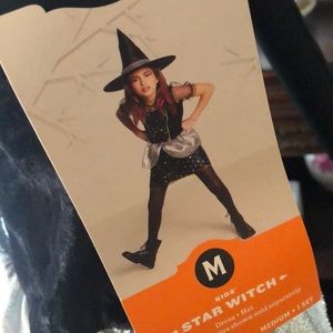 Halloween Star Witch Costume. Kids Medium